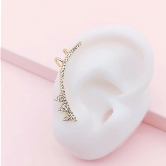 Jewelry - Rhinestone Earring Climber Cuff